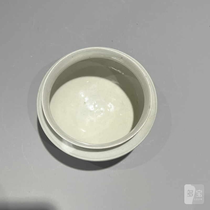 明代 青白釉束颈钵 - 图9